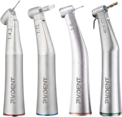PV Dent red band, blue band and implant handpieces